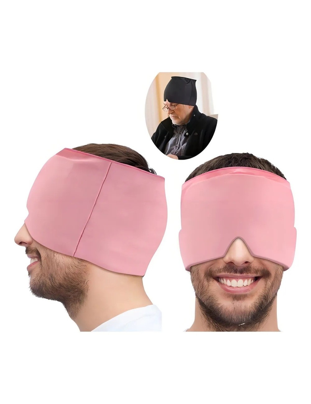 Gorro Gel Alivio Migraña Y Dolor De Cabeza Terapia Frío 360