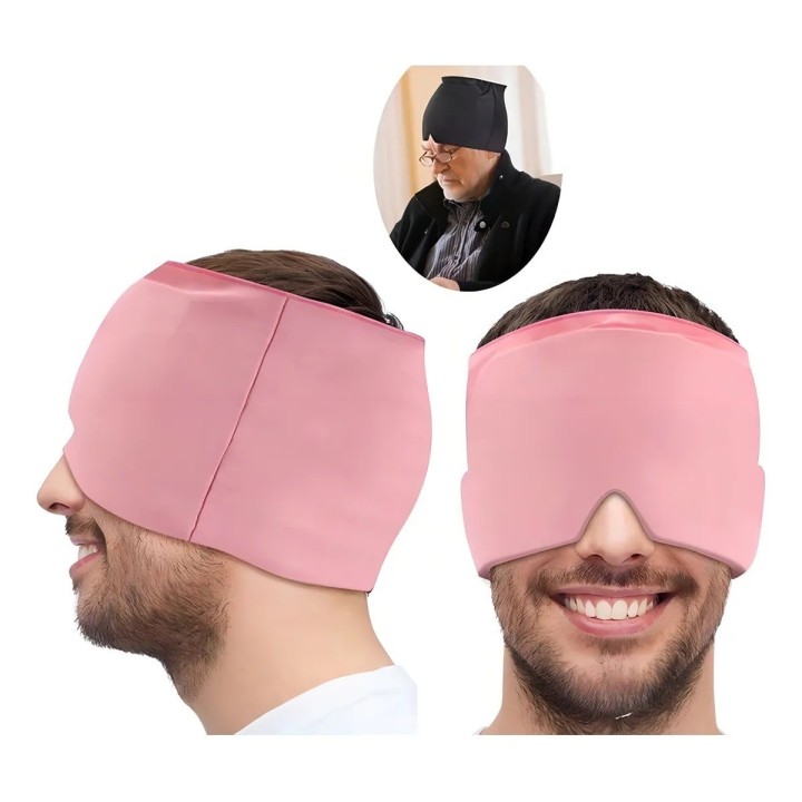 Gorro Gel Alivio Migraña Y Dolor De Cabeza Terapia Frío 360
