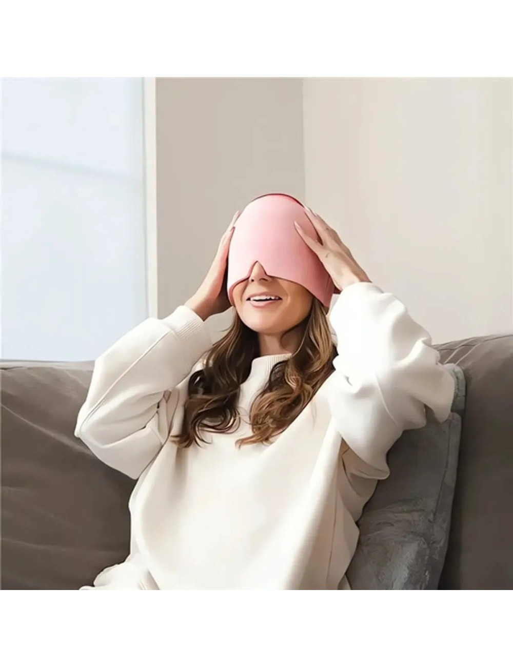 Gorro Gel Alivio Migraña Y Dolor De Cabeza Terapia Frío 360