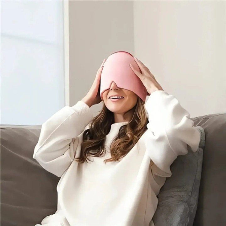 Gorro Gel Alivio Migraña Y Dolor De Cabeza Terapia Frío 360