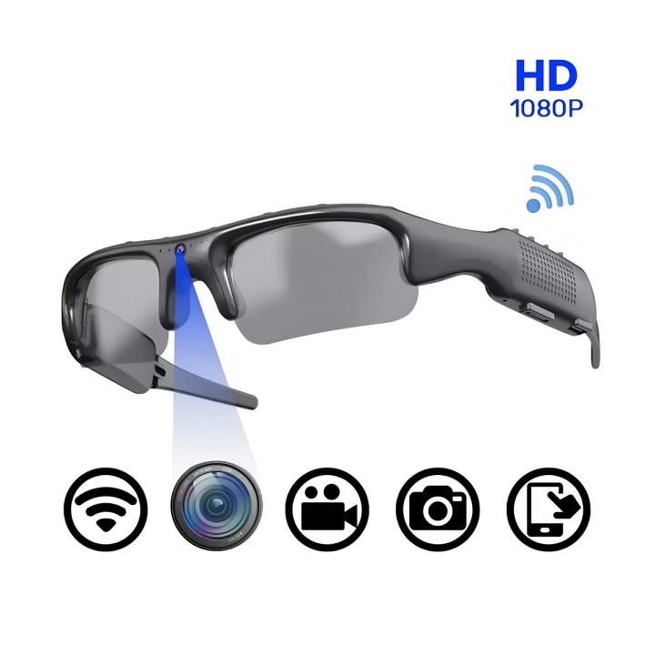 Gafas Deportivas Con Camara Espia Hd 1080p Video Y Fotos
