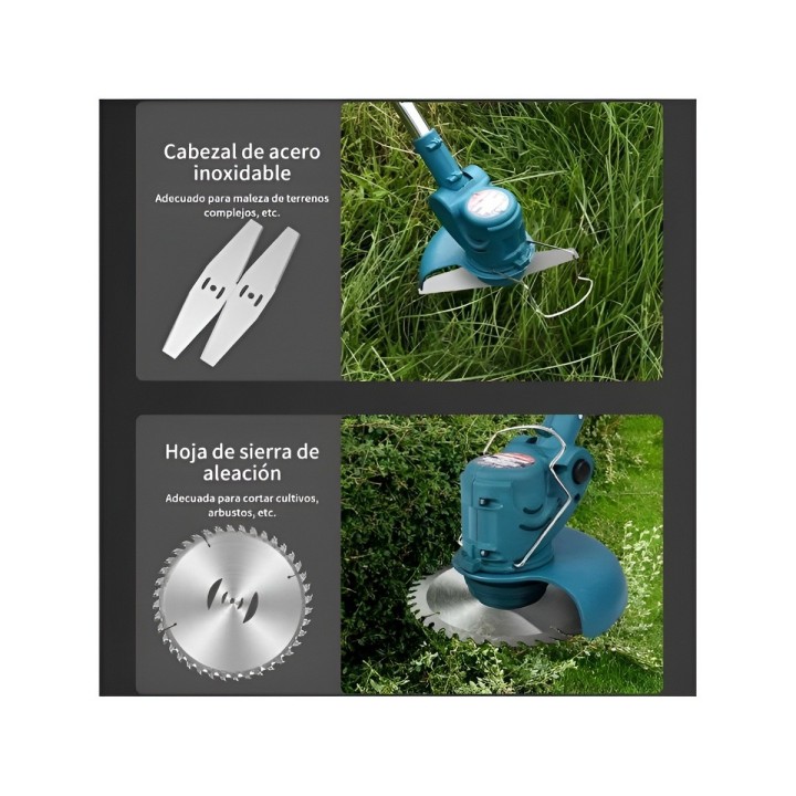 Cortadora De Cesped Inalambrica 21v Telescopica Desbrozadora