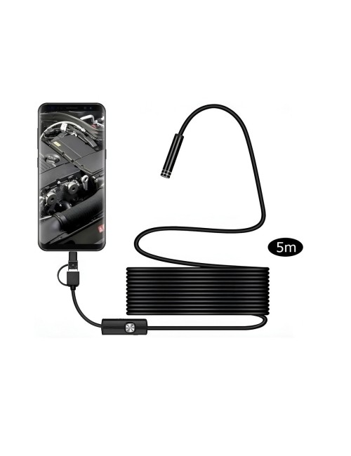 Camara Endoscopica 3 En 1 Android Pc 2 Metros Led
