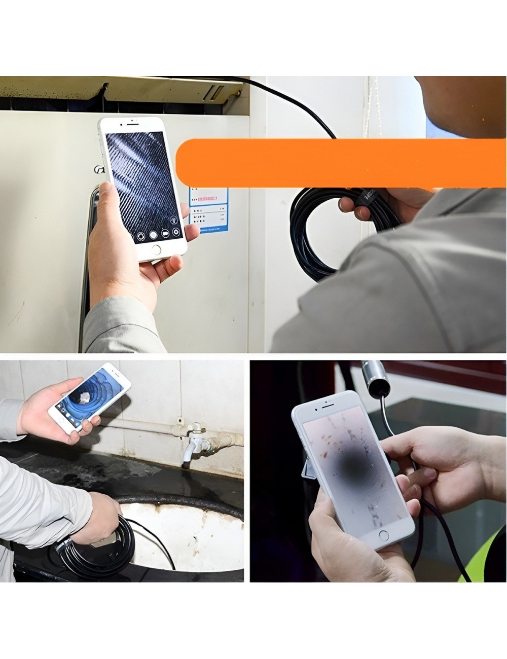 Camara Endoscopica 3 En 1 Android Pc 2 Metros Led