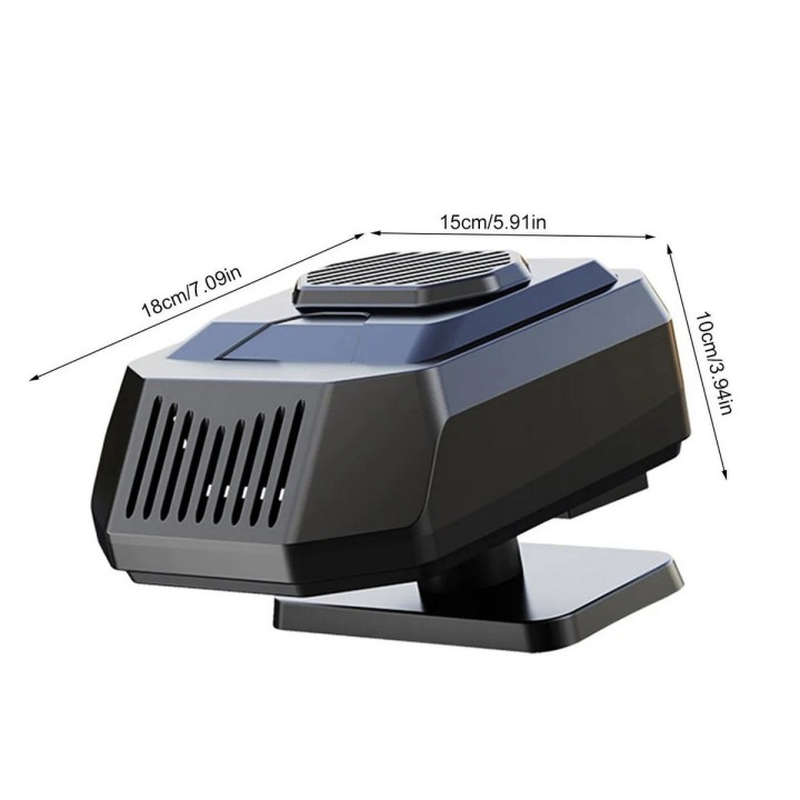 Calefactor Desempañador Portátil 12v Giro 360 Calentador