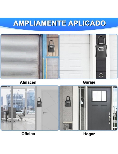 Caja De Seguridad Para Llaves Candado Combinación 4 Dígitos