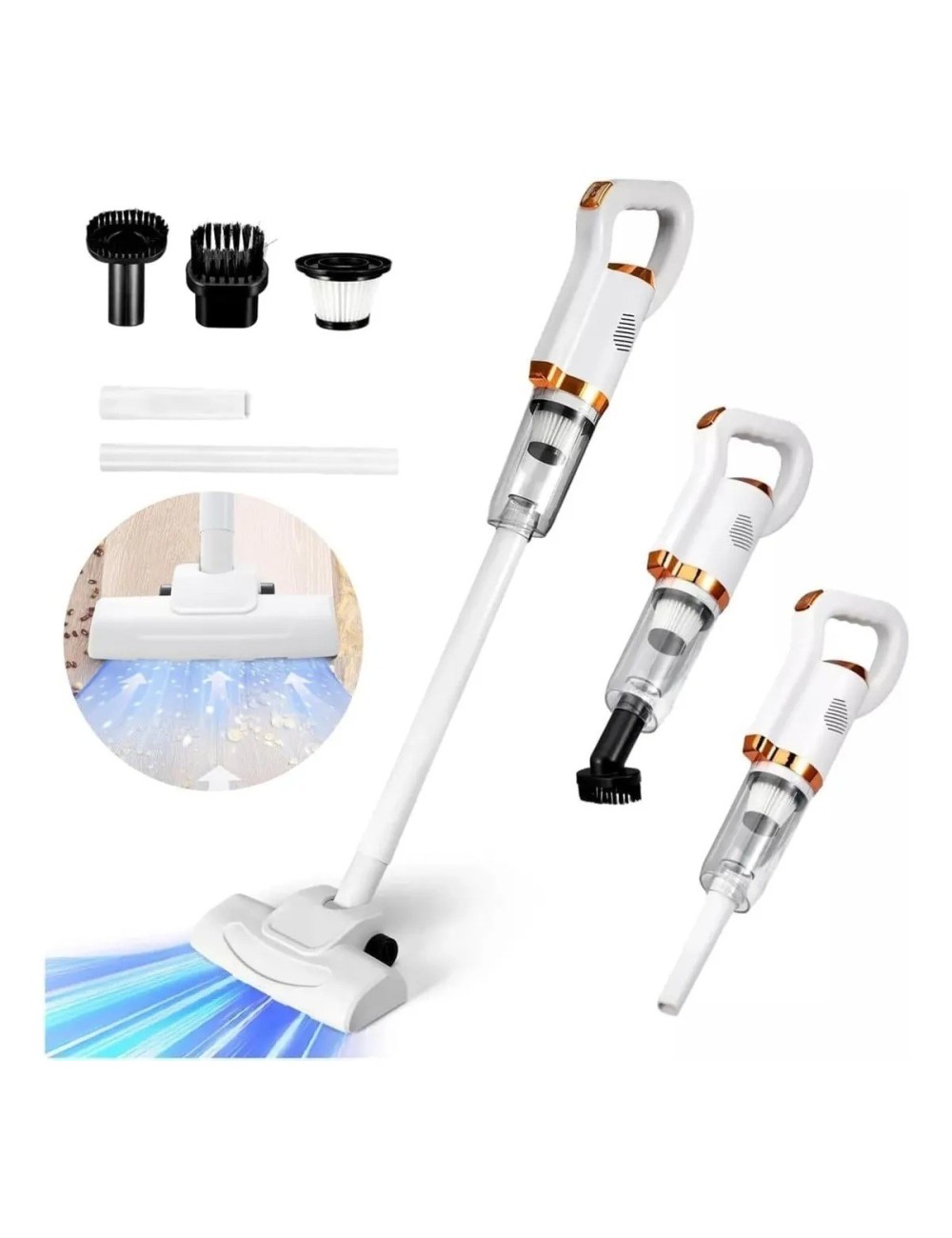 Aspiradora Inalámbrica 2 En 1 Escoba Y Mano 120w Potente