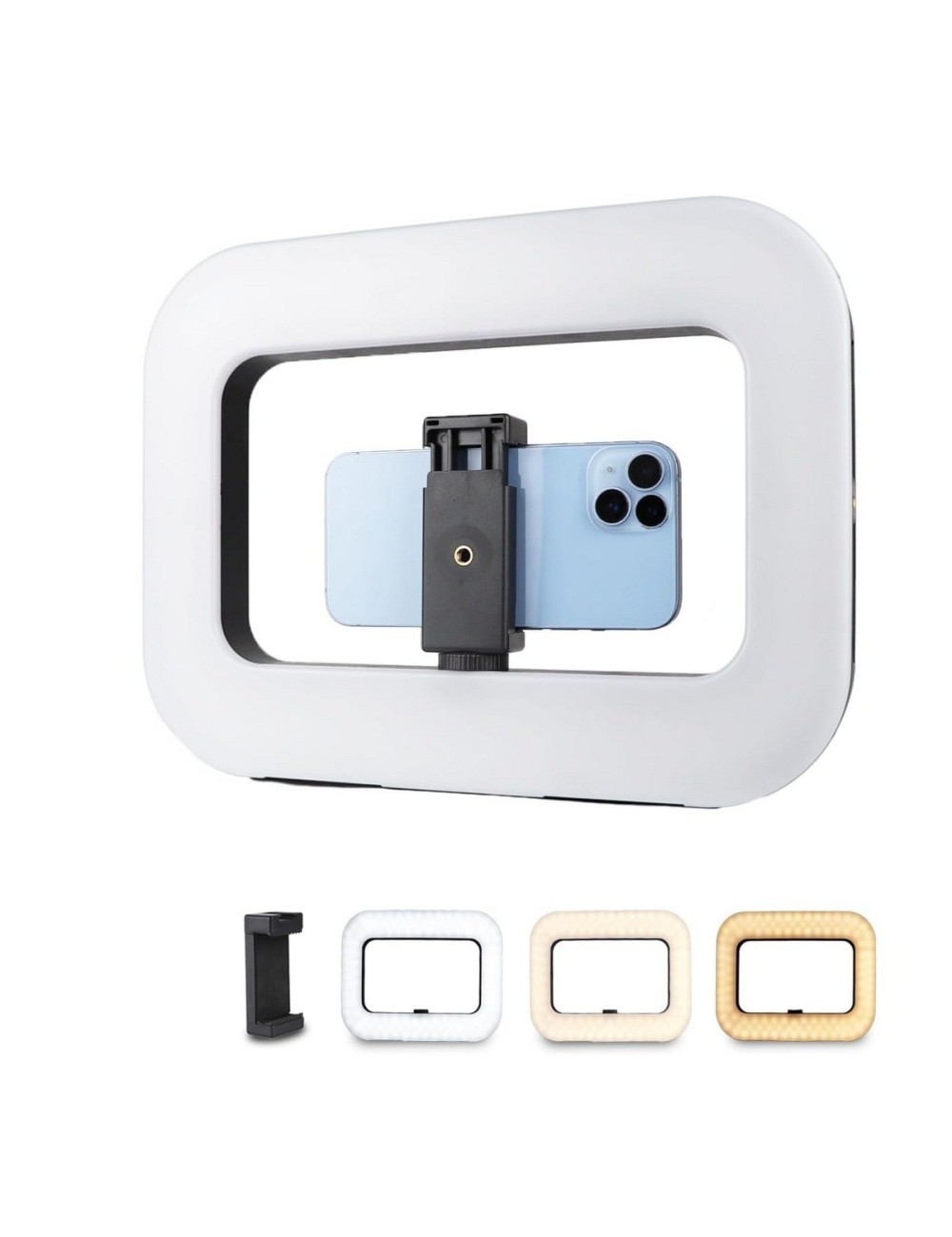 Aro De Luz Led Rectangular Portátil Para Celular Video Blog