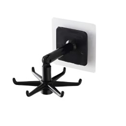 Organizador Giratorio 360 Adhesivo 6 Ganchos Cocina Y Baño