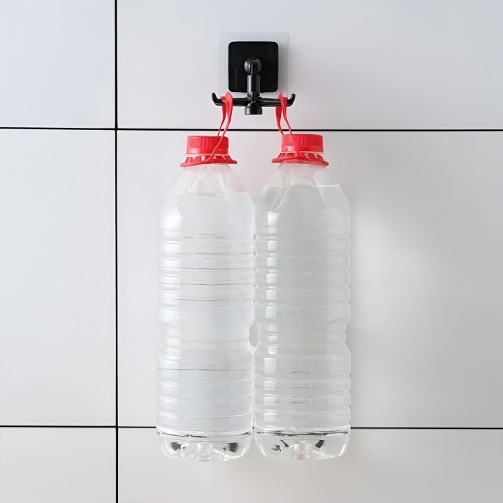 Organizador Giratorio 360 Adhesivo 6 Ganchos Cocina Y Baño