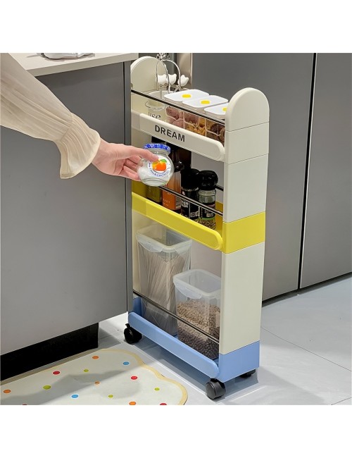 Organizador Multiusos Estante Deslizable + Ruedas 3 Niveles