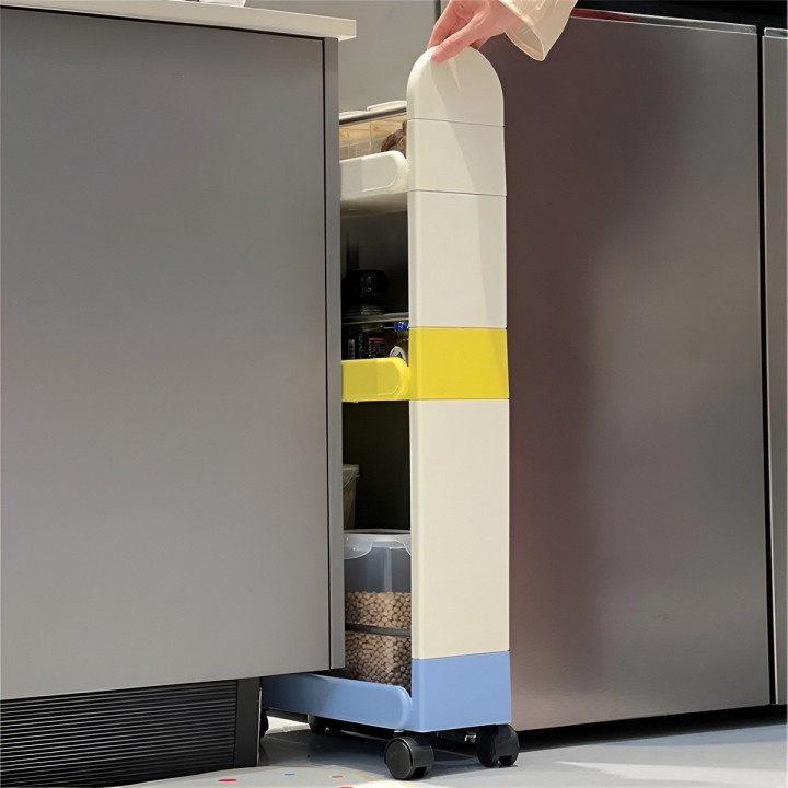 Organizador Multiusos Estante Deslizable + Ruedas 3 Niveles