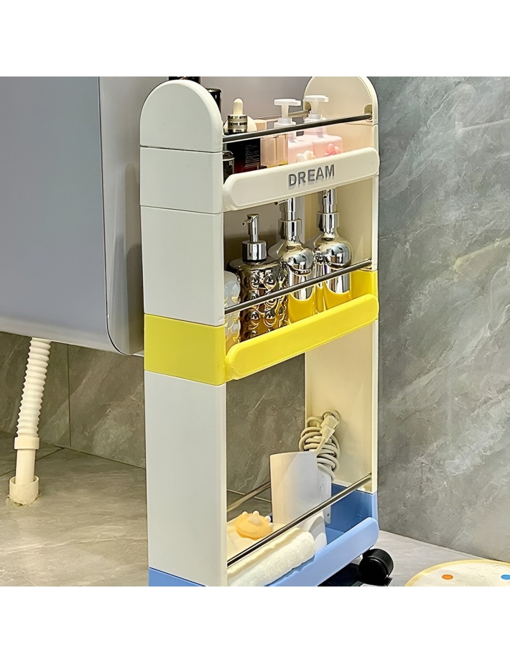 Organizador Multiusos Estante Deslizable + Ruedas 3 Niveles