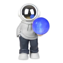 Lampara Parlante Bluetooth Astronauta Luz Led Galaxia