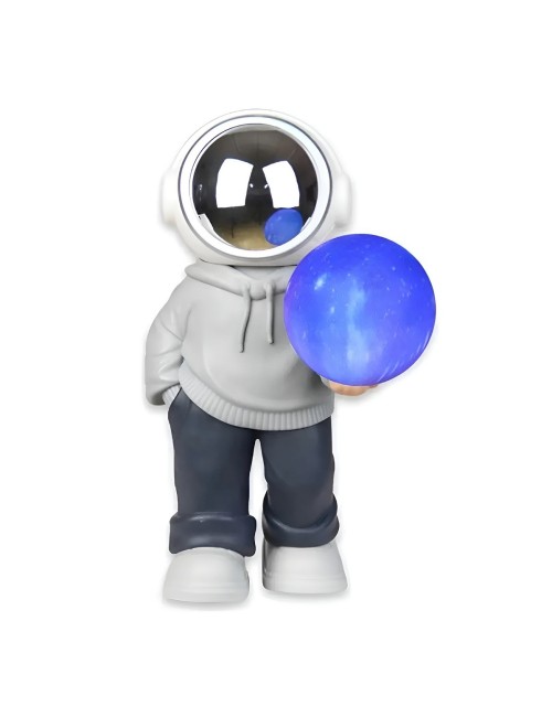 Lampara Parlante Bluetooth Astronauta Luz Led Galaxia