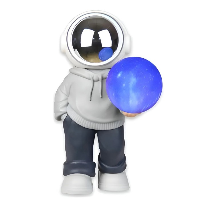 Lampara Parlante Bluetooth Astronauta Luz Led Galaxia