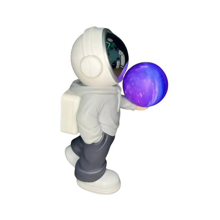 Lampara Parlante Bluetooth Astronauta Luz Led Galaxia
