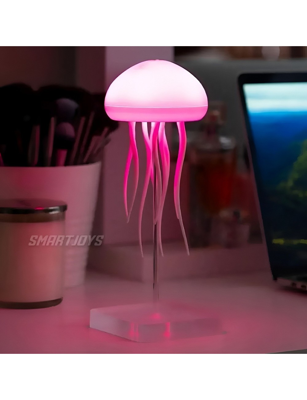 Lampara Led Medusa Recargable Rgb Movimiento Relajante Usb