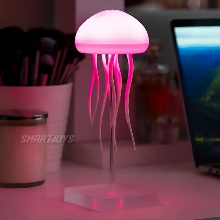 Lampara Led Medusa Recargable Rgb Movimiento Relajante Usb