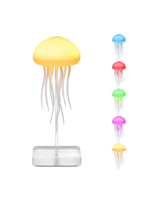 Lampara Led Medusa Recargable Rgb Movimiento Relajante Usb