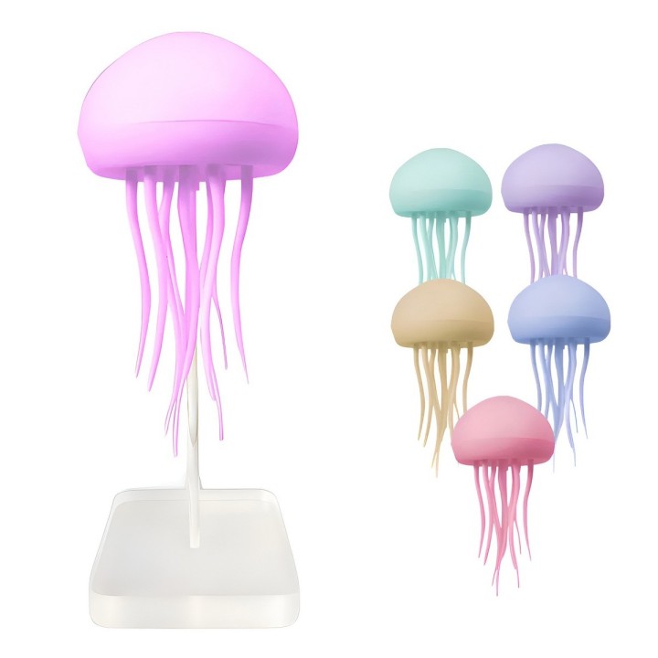 Lampara Led Medusa Recargable Rgb Movimiento Relajante Usb