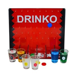 Juego Drinko Shot De Mesa Diversión Fiestas 6 Vasos Vidrio