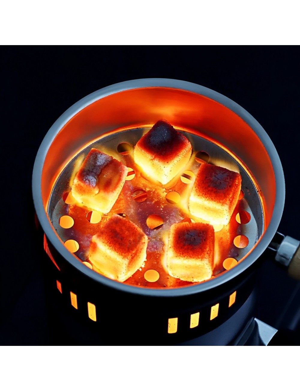 Estufa Electrica Portatil Quemador De Carbon Y Cocina 600w