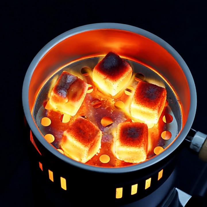 Estufa Electrica Portatil Quemador De Carbon Y Cocina 600w