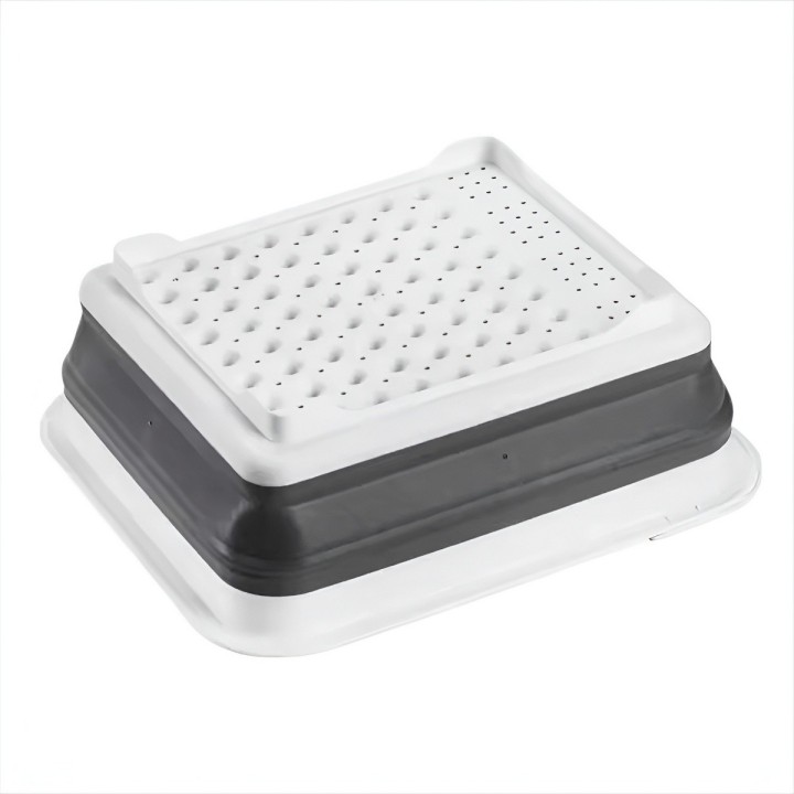Escurridor De Platos Plegable Silicona Compacto Portátil