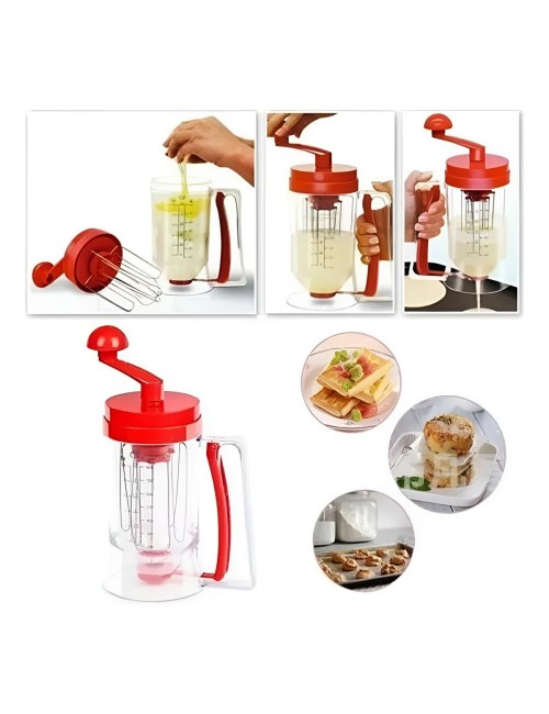 Dispensador Mezclador Pancakes Muffins Reposteria 800ml