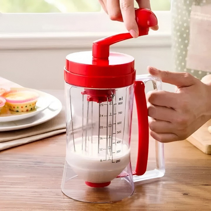 Dispensador Mezclador Pancakes Muffins Reposteria 800ml