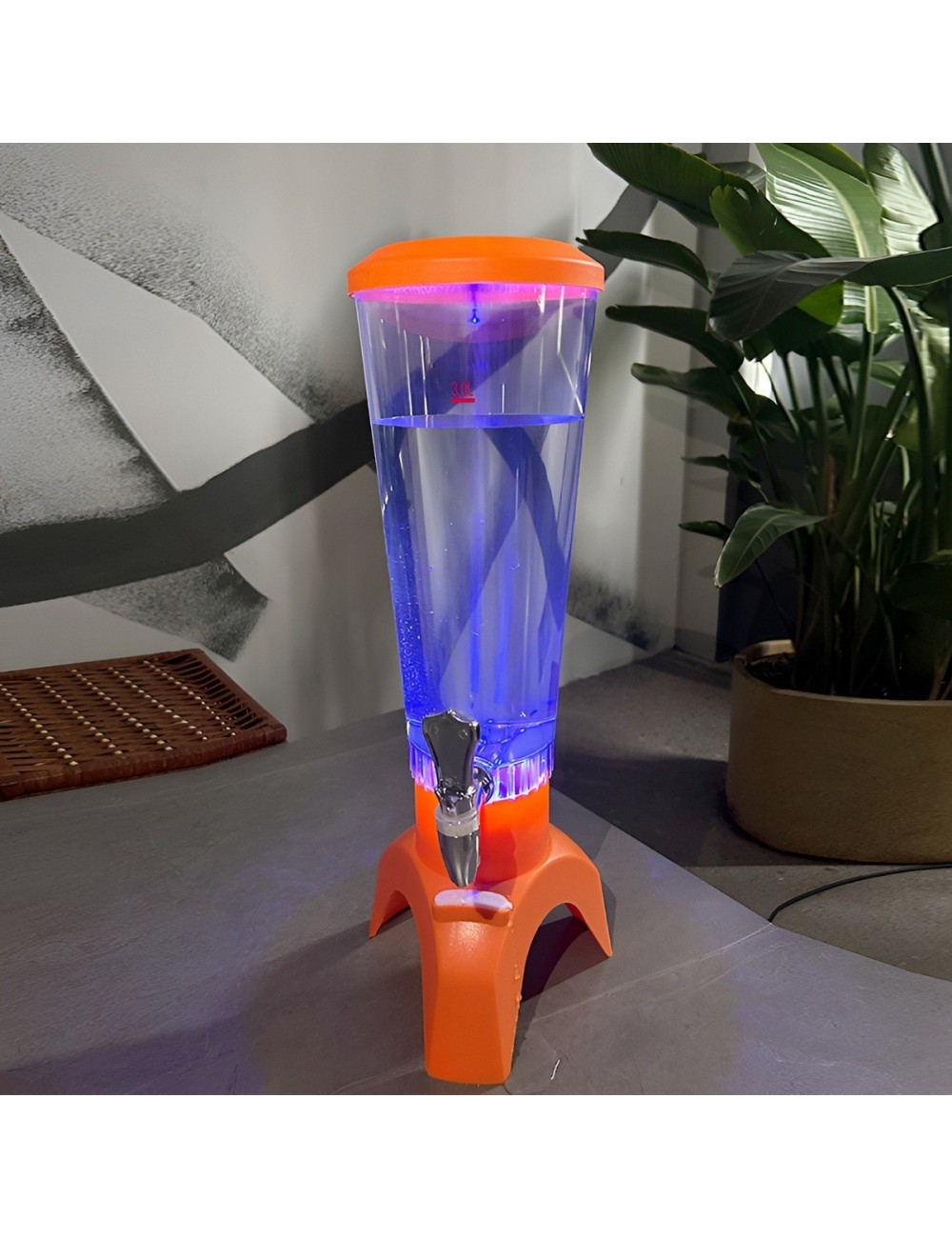 Dispensador Cerveza 3l Con Bocina Bluetooth Y Luz Led Fiesta