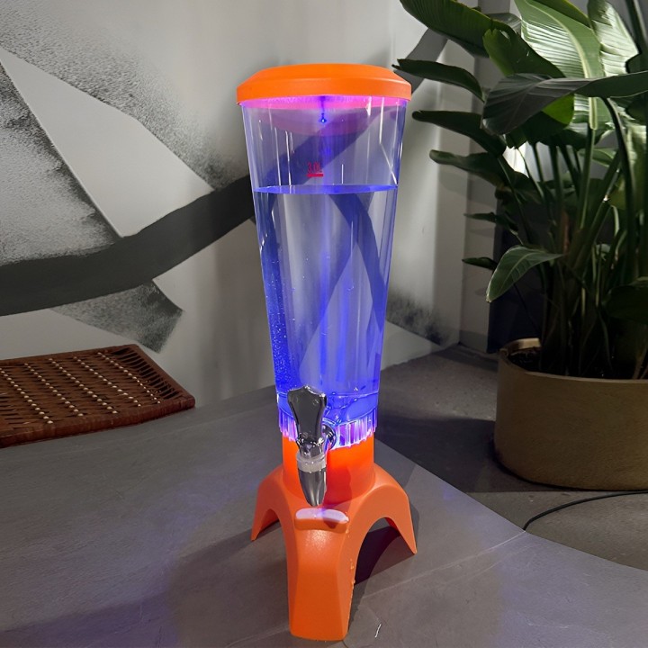 Dispensador Cerveza 3l Con Bocina Bluetooth Y Luz Led Fiesta