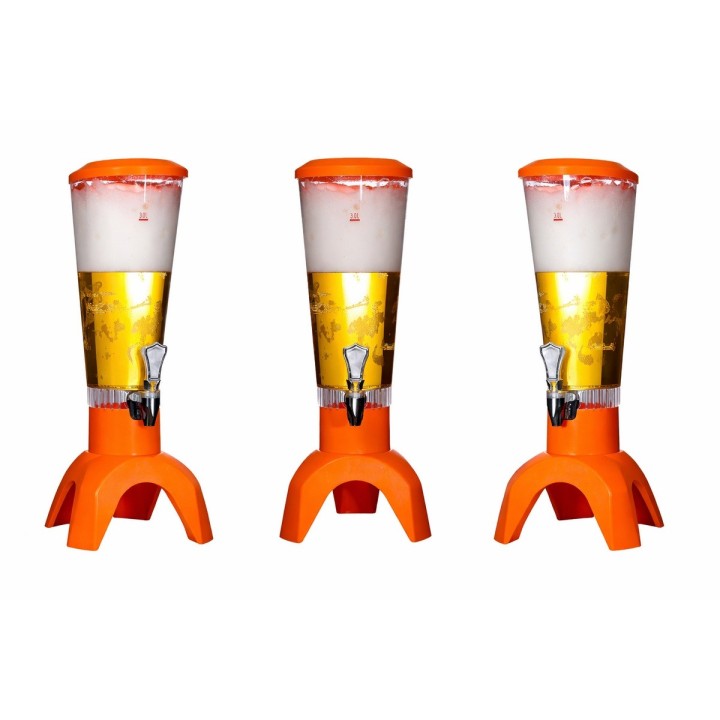 Dispensador Cerveza 3l Con Bocina Bluetooth Y Luz Led Fiesta