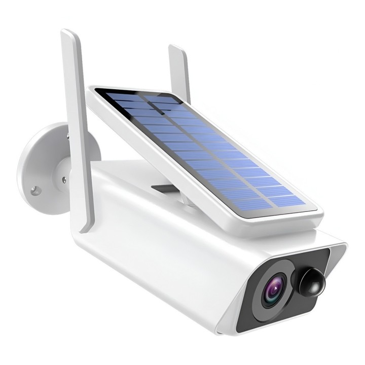 Camara Seguridad Solar Wifi Exterior Full Hd 1080p Fija