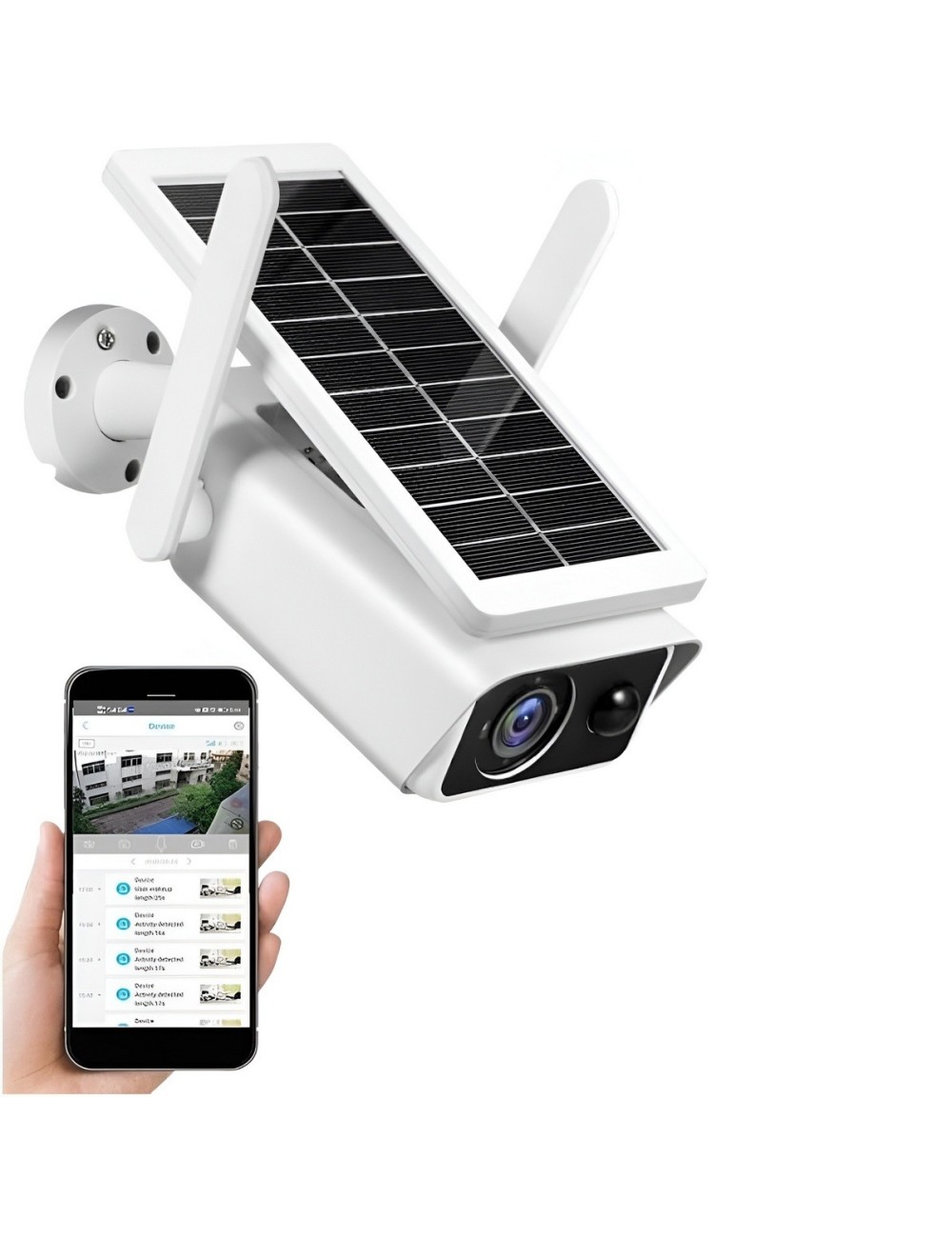 Camara Seguridad Solar Wifi Exterior Full Hd 1080p Fija