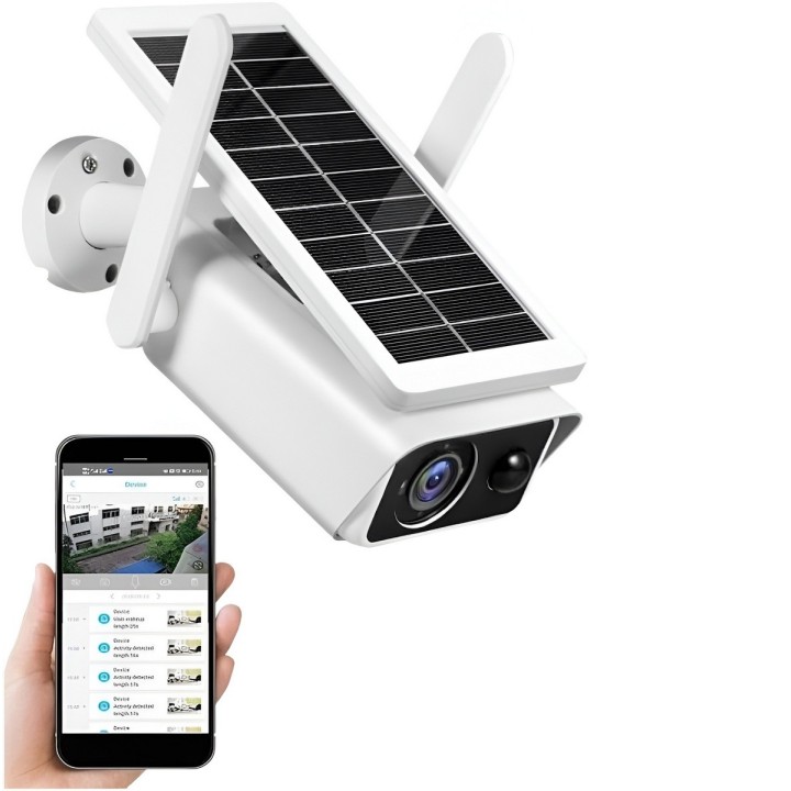 Camara Seguridad Solar Wifi Exterior Full Hd 1080p Fija