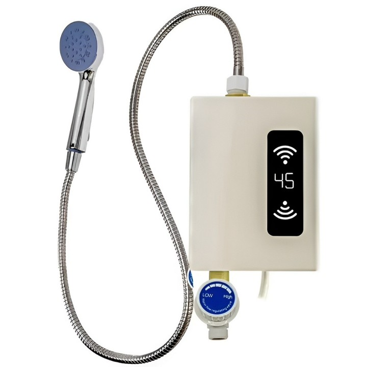 Calentador De Agua Eléctrico Instantáneo Digital Con Ducha