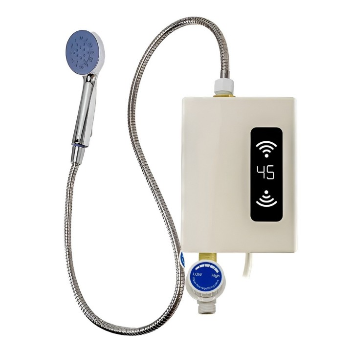 Calentador De Agua Eléctrico Instantáneo Digital Con Ducha