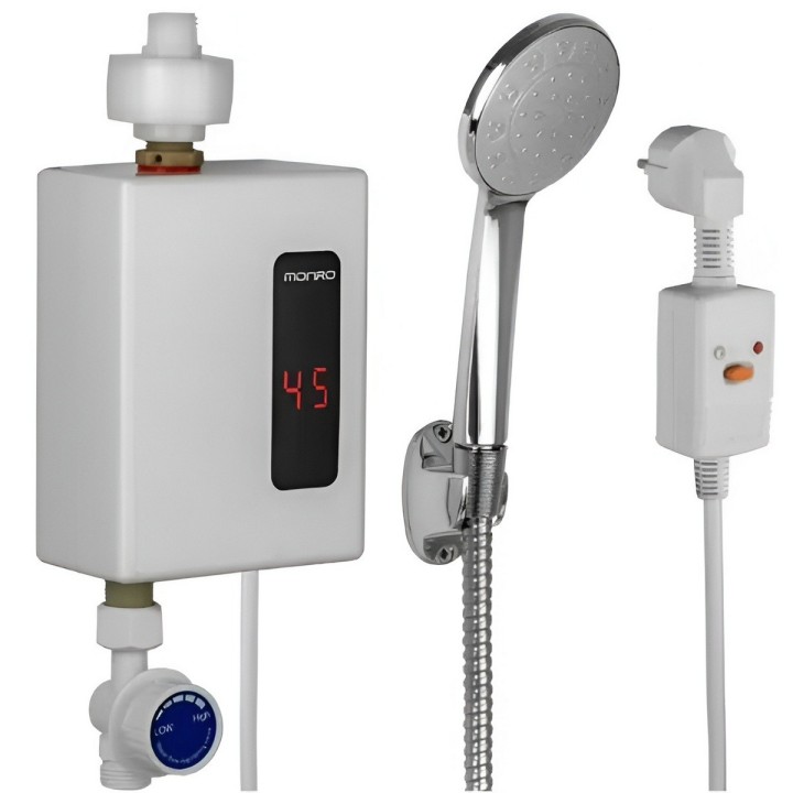 Calentador De Agua Eléctrico Instantáneo Digital Con Ducha