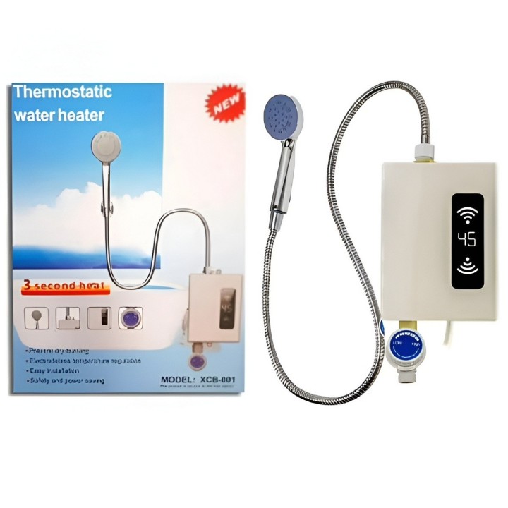 Calentador De Agua Eléctrico Instantáneo Digital Con Ducha