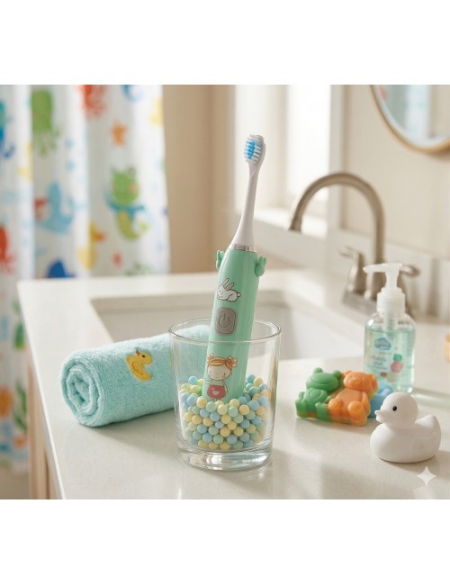 Cepillo Eléctrico Infantil Con Repuesto + Batería Incluida