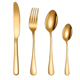 Set De Cubiertos Acero Inoxidable Premium 24 Piezas +estuche