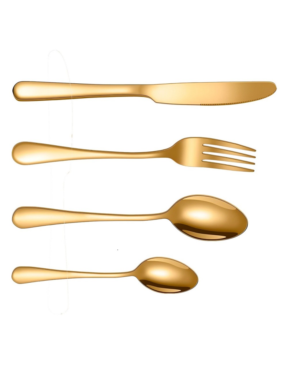 Set De Cubiertos Acero Inoxidable Premium 24 Piezas +estuche