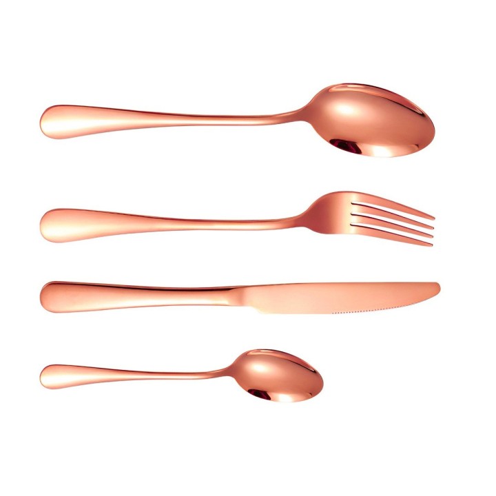 Set De Cubiertos Acero Inoxidable Premium 24 Piezas +estuche