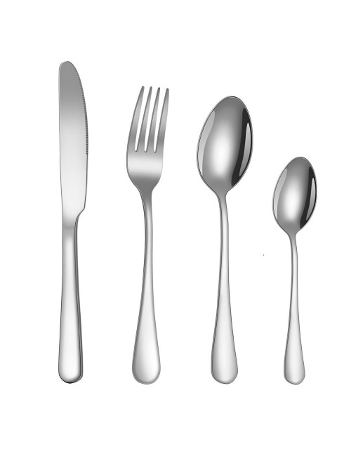 Set De Cubiertos Acero Inoxidable Premium 24 Piezas +estuche