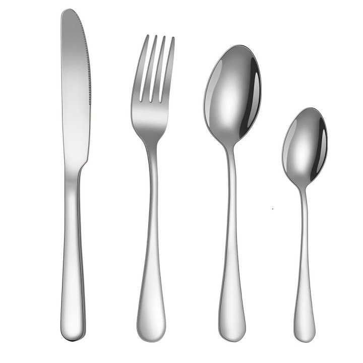 Set De Cubiertos Acero Inoxidable Premium 24 Piezas +estuche