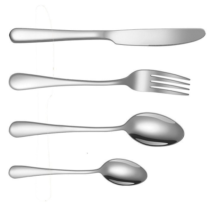 Set De Cubiertos Acero Inoxidable Premium 24 Piezas +estuche