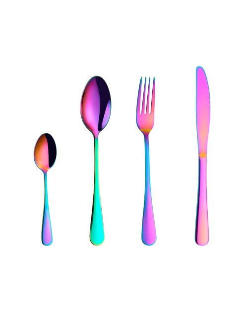 Set De Cubiertos Acero Inoxidable Premium 24 Piezas +estuche