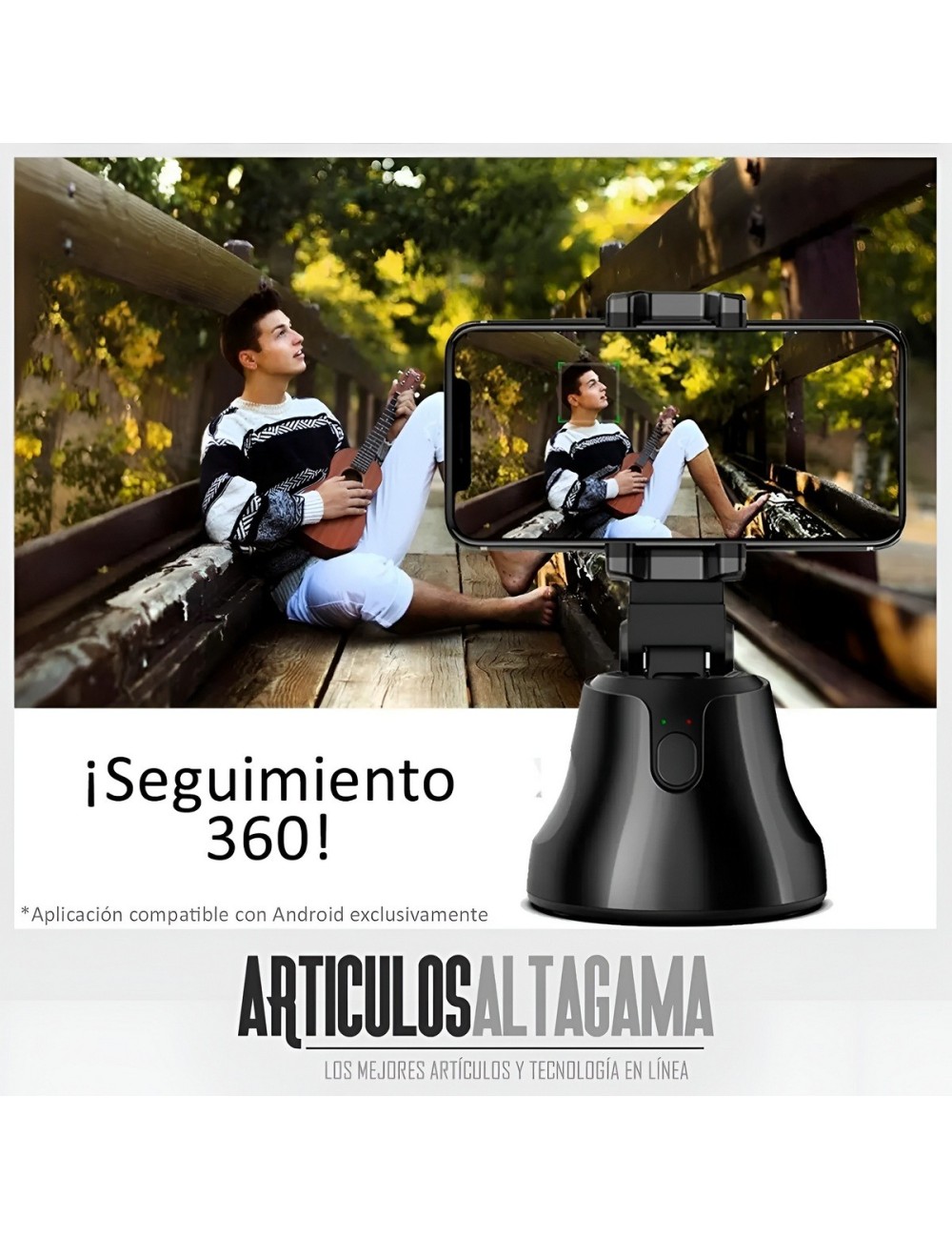 Soporte Robot Celular Seguimiento Facial 360 Inteligente
